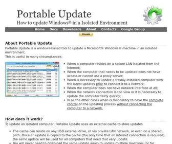 Portableupdate.com(Portable Update) Screenshot