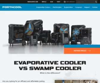 Portacoolevaporativecoolers.eu(Portacool) Screenshot