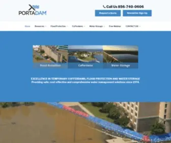 Portadam.com(Temporary Cofferdams) Screenshot