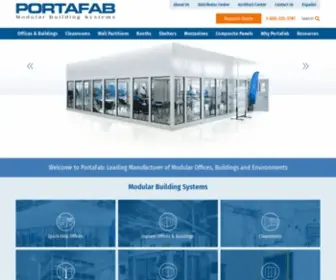 Portafab.com(PortaFab Modular Building Systems) Screenshot