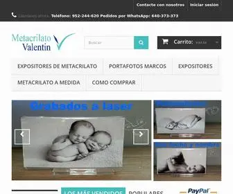 Portafotometacrilato.com(Expositores de metacrilato portafotos urnas vitrinas trofeos) Screenshot