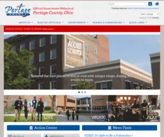 Portageco.com(Official Portage County Ohio Government Web Site) Screenshot