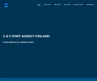 Portagency.fi(C & C Port Agency Finland Oy Ltd) Screenshot