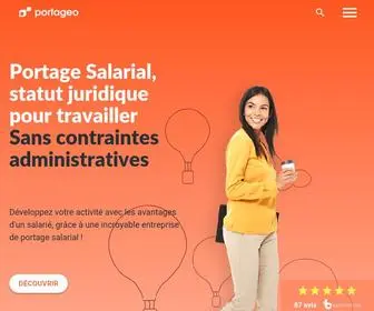 Portageo.fr(Démarrez votre Mission en Portage Salarial en 24h) Screenshot