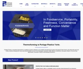 Portageplastics.com(Portage Plastics) Screenshot