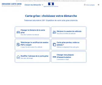 Portail-Cartegrise.fr(Vos Démarches Carte Grise en Ligne) Screenshot