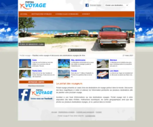 Portailvoyage.com(L'annuaire commercial du Québec) Screenshot