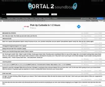 Portal2Sounds.com(Portal 2 Sounds) Screenshot