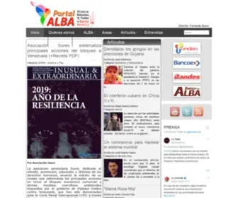 Portalalba.org(Análisis y formación para la unión de Nuestra América) Screenshot