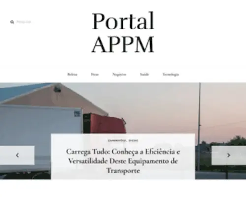 Portalappm.com.br(Portal APPM) Screenshot