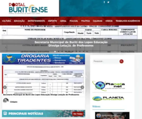 Portalburitiense.com.br(Portal Buritiense) Screenshot