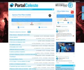 Portalceleste.com.ar(Club Belgrano de Córdoba) Screenshot