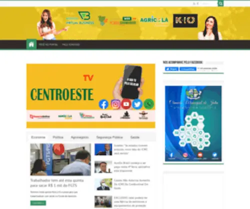 Portalcentrooeste.com.br(Portal Centrooeste) Screenshot