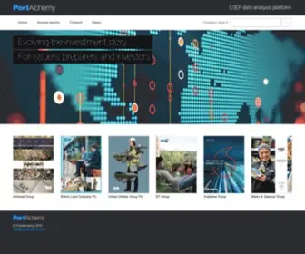 Portalchemy.com(European annual report platform) Screenshot