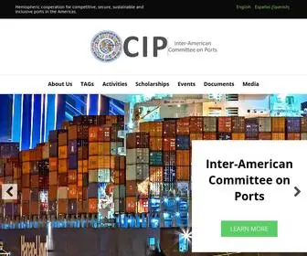 Portalcip.org(Inter-American Committee on Ports (CIP)) Screenshot