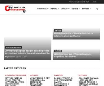 Portaldacuriosidade.com(Portal da Curiosidade) Screenshot