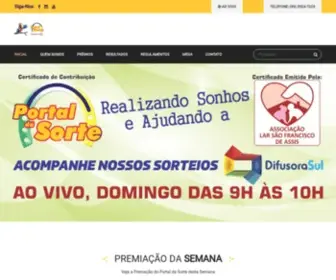 Portaldasorteitz.com.br(Portal da Sorte) Screenshot
