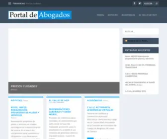 Portaldeabogados.com.ar(Portal de Abogados) Screenshot