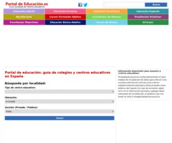 Portaldeeducacion.es(Educación España) Screenshot