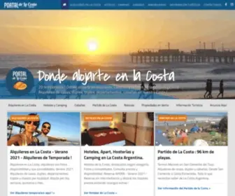 Portaldelacosta.com.ar(Bienvenidos al Partido de La Costa) Screenshot