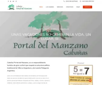 Portaldelmanzano.com.ar(Alojamiento en Cabañas) Screenshot