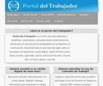 Portaldeltrabajador.com.ar(Portal del Trabajador) Screenshot