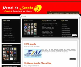 Portaldeluanda.com(Portal de Luanda) Screenshot
