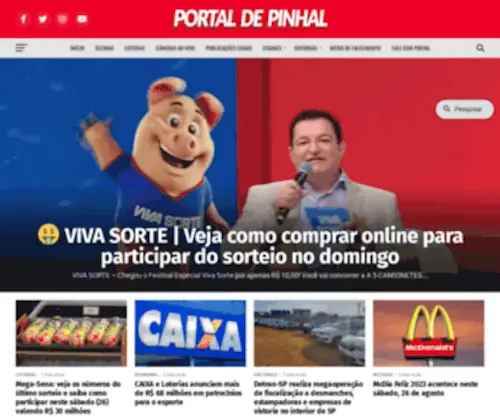 Portaldepinhal.com.br(Portaldepinhal) Screenshot