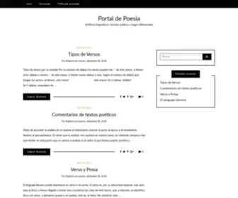 Portaldepoesia.es(Portal de Poesia) Screenshot