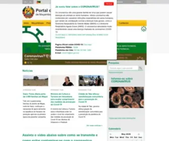Portaldogoverno.gov.mz(Início) Screenshot