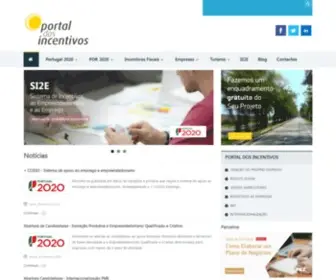 Portaldosincentivos.pt(Internacionalização) Screenshot