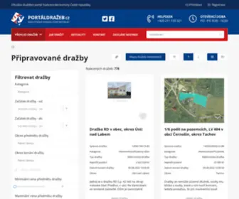 Portaldrazeb.cz(PORTÁLDRAŽEB.cz) Screenshot