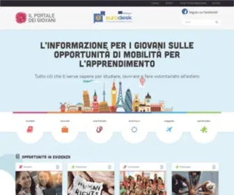 Portaledeigiovani.it(Opportunità di mobilità per i giovani) Screenshot