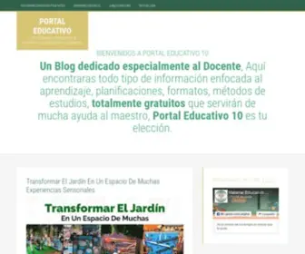 Portaleducativo10.com(Portal Educativo) Screenshot