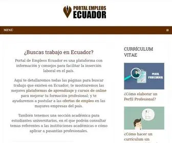 Portalempleosecuador.com(Webs para encontrar trabajo) Screenshot