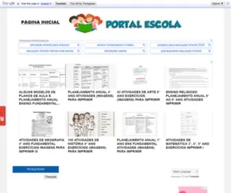 Portalescolar.net(Google194c41f82399d9d8.html PORTAL ESCOLA) Screenshot