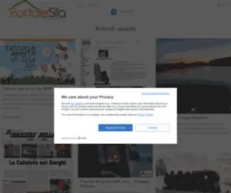 Portalesila.it(Il sito "ufficiale" della Sila) Screenshot