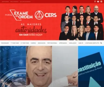 Portalexamedeordem.com.br(Site de notícias sobre a Ordem dos Advogados do Brasil (OAB)) Screenshot