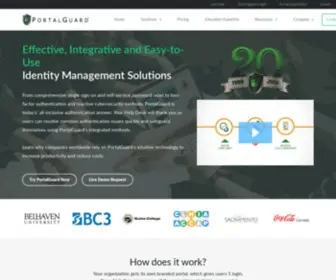 Portalguard.com(Effective Identity Management & Access Control Solutions from PortalGuard) Screenshot