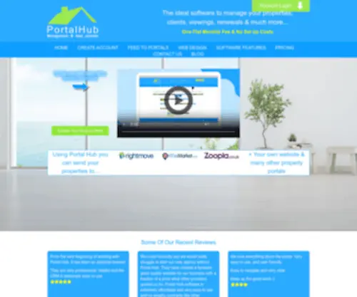 Portalhub.co.uk(Estate agent software) Screenshot