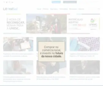 Portallitoralsul.com.br(Portal Litoral Sul) Screenshot