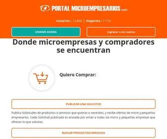 Portalmicroempresarios.cl(Portal Microempresarios) Screenshot