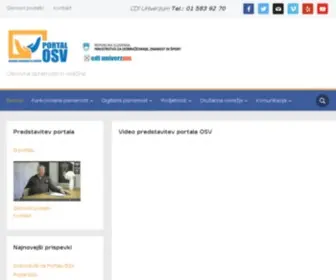 Portalosv.si(Portal OSV) Screenshot