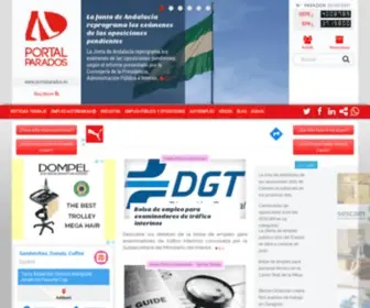 Portalparados.es(Actualidad, Empleo Publico, Trabajo, Oposiciones, Formación) Screenshot