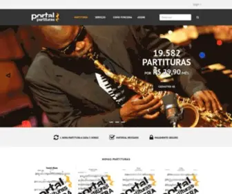 Portalpartituras.com.br(Portal Partituras) Screenshot