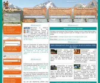 Portalpes.com(Guide des stations de ski des Alpes) Screenshot