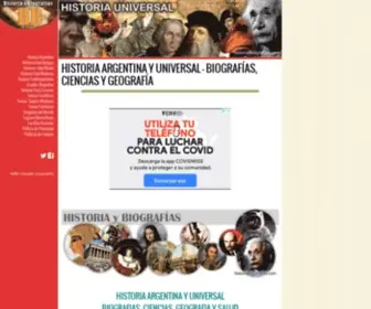 Portalplanetasedna.com.ar(Historia Argentina y Universal) Screenshot