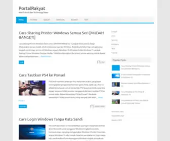 Portalrakyat.id(Web Tutorial dan Technology News) Screenshot