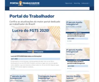 Portaltrabalhador.com.br(Portal do Trabalhador) Screenshot