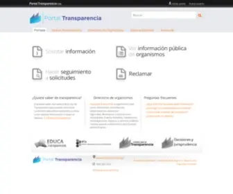 Portaltransparencia.cl(Portal de Transparencia del Estado de Chile) Screenshot